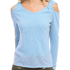 Interesujący sweterek bez ramion